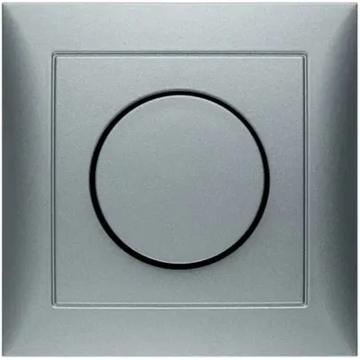 Berker dimmerknop draaidimmer met vast afdekraam S1 aluminium mat (11309939)