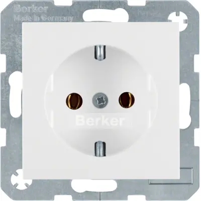 Berker wandcontactdoos 1-voudig randaarde inbouw (41431909)