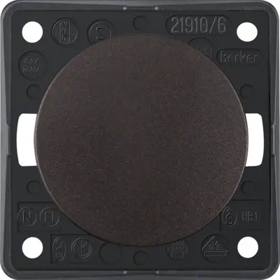 Berker Integro Flow wisselschakelaar 10 AX bruin mat (936562501)