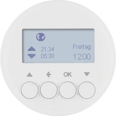 Berker schakelklok jaloeziebesturing opzetmodule R1/R3/R8 wit (85741139)