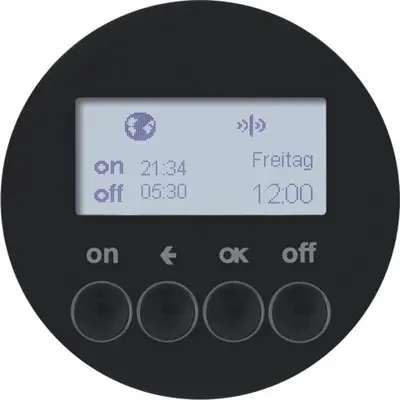 Berker tijdsch.klok ql zw. r1/r3 (85745231)