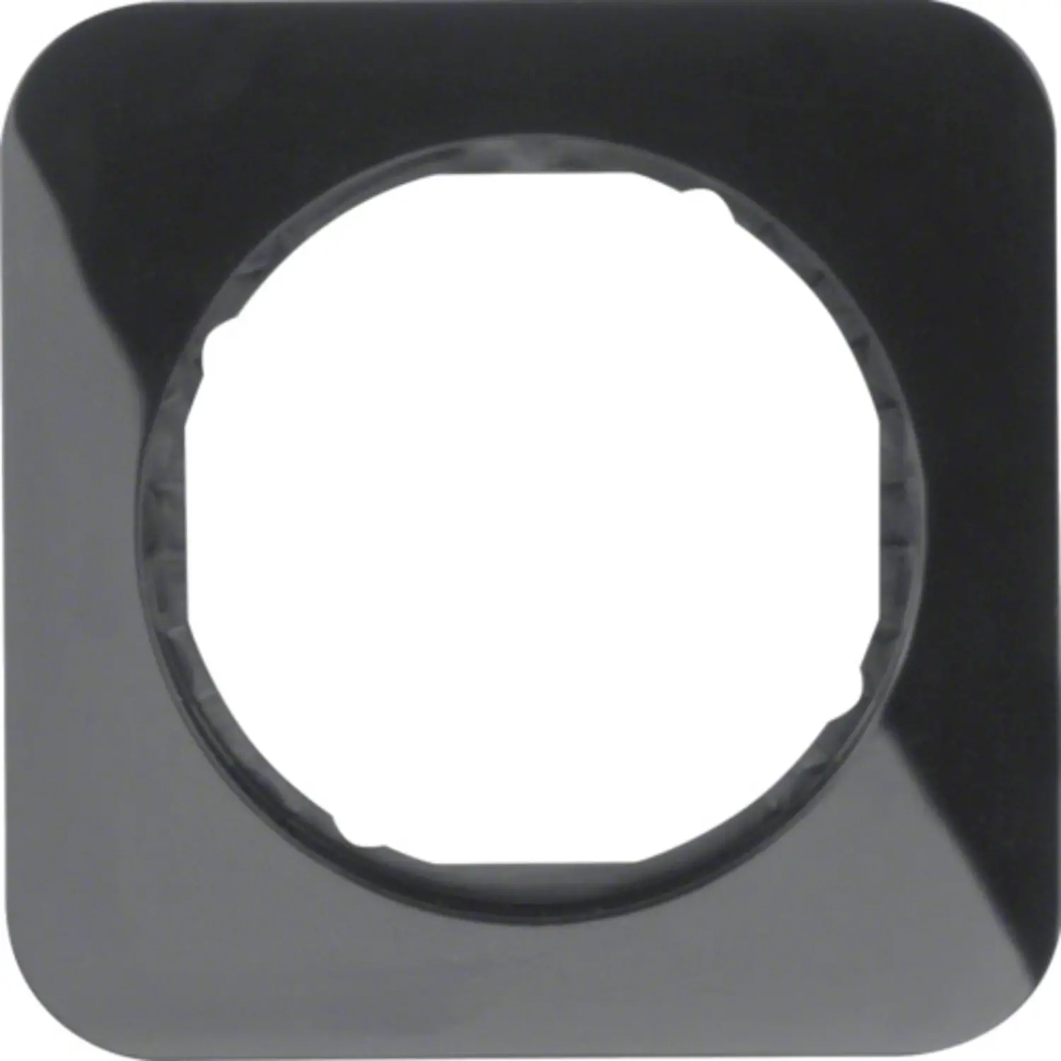 Berker afdekraam 1-voudig R1 zwart - Berkerstore.nl