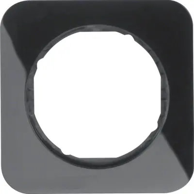 Berker afdekraam 1-voudig R1 zwart (10112145)