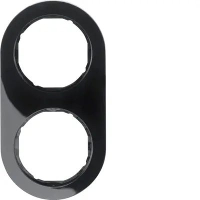 Berker afdekraam 2-voudig R.Classic zwart (10122045)