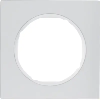 Berker afdekraam 1-voudig R3 aluminium/wit (10112274)