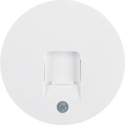 Berker centraalplaat modular jack 1-voudig R1/R3/R8 wit (11702089)