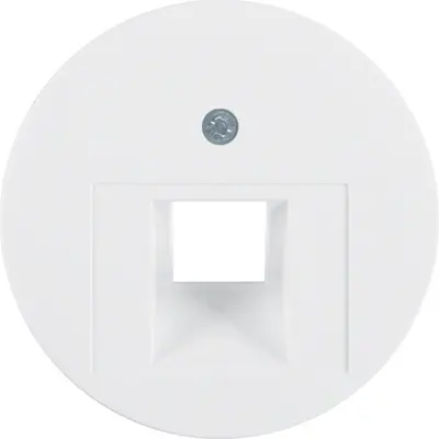Berker centraalplaat RJ45 wandcontactdoos 1-voudig R1/R3/R8 wit (14072089)