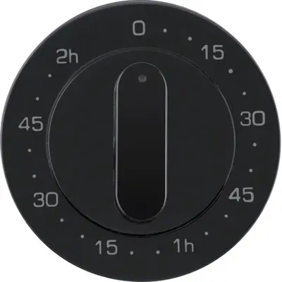 Berker draaiknop tijdschakelaar 120 minuten R1/R3/R8 zwart (16332045)