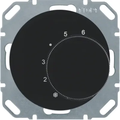 Berker kamerthermostaat wisselcontact R1/R3/R8 zwart (20262045)