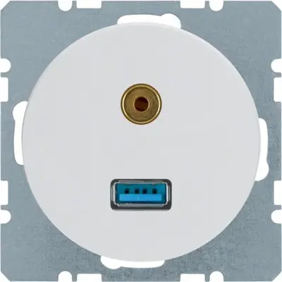Berker usb/3,5mm contdoos w.r1r3 (3315392089)