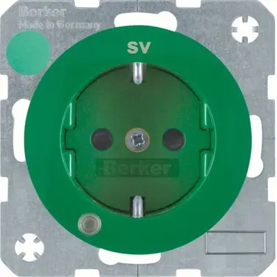 Berker wcd 2p ra+led groen r1/r3 (41102003)