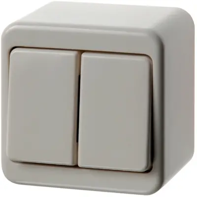 Berker opbouw wissel-wisselschakelaar 10A wit (61300849)