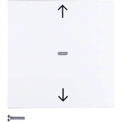 Berker drukknop voor elektronische jaloeziebediening S1/B3/B7 wit mat (85241188)