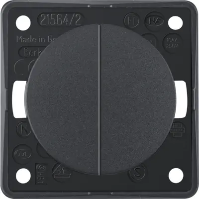 Berker Integro Flow serieschakelaar 10 AX antraciet mat (936552505)