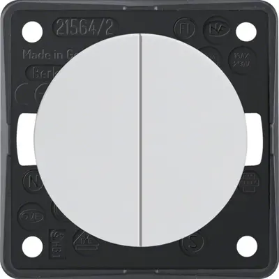 Berker Integro Flow serieschakelaar 10 AX wit glans (936552509)