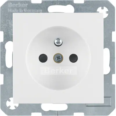 Berker wandcontactdoos penaarde kindveilig S1/B3/B7 wit glans (6765768989)