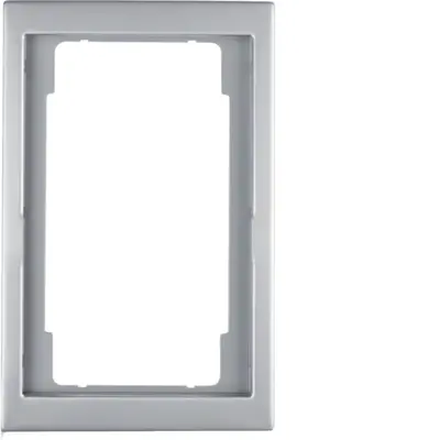 Berker afdekraam 1.5-voudig K5 aluminium (13097004)