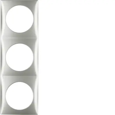 Berker Integro Flow afdekraam 3-voudig mat chroom gelakt (918192568)