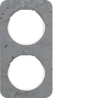 Berker afdekraam 2-voudig R1 beton wit (10122379)