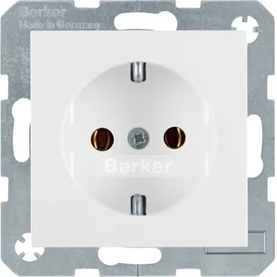 Berker wandcontactdoos 1-voudig randaarde inbouw (41438989)