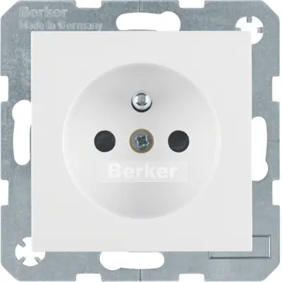 Berker wandcontactdoos penaarde S1/B3/B7 wit glans (6768768989)