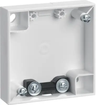 Berker Integro Flow opbouwbehuizing vlak met 1x trekontlasting wit (911522559)