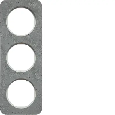 Berker afdekraam 3-voudig R1 beton wit (10132379)