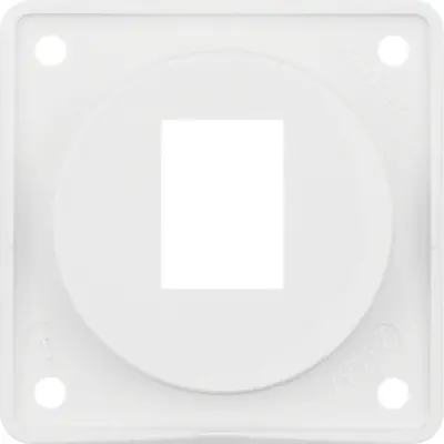 Berker Integro Flow draagplaat 1-voudig voor AMP modulaire jacks wit glans (945572509)