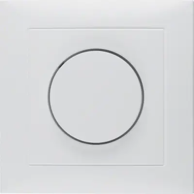 Berker dimmerknop draaidimmer met vast afdekraam S1 wit mat (11309909)
