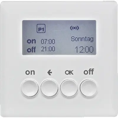 Berker KNX-RF schakelklok-opzetmod. berker Q.1/Q.3/Q.7, polarwit (85745229)