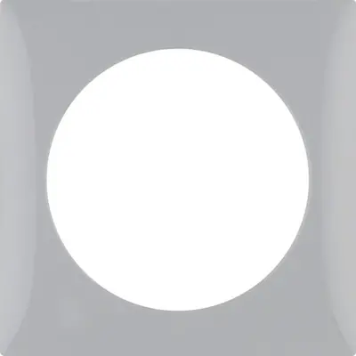 Berker Integro Flow afdekraam 1-voudig grijs glans (918272507)