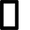 Berker afdekraam 1.5-voudig Q7 glas zwart (13096076)