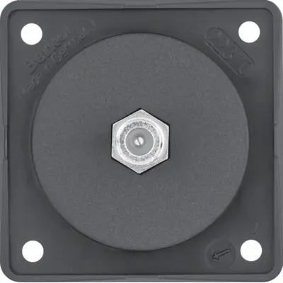 Berker Integro Flow SAT-antennewandcontactdoos antraciet mat (945192505)