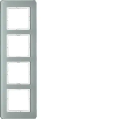 Berker afdekraam 4-voudig Q7 glas wit (10146079)