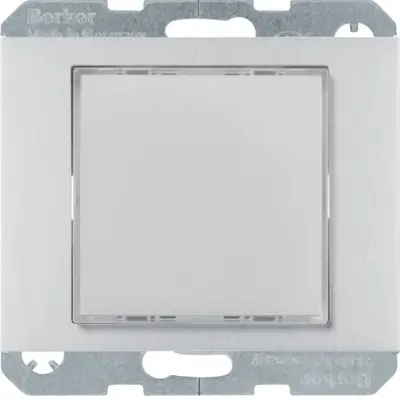 Berker lichtsignaaleenheid 230V witte LED K5 aluminium (29537003)