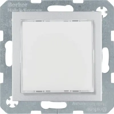 Berker lichtsignaaleenheid 230V witte LED S1/B3/B7 aluminium mat (29531404)