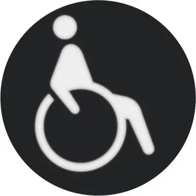 Berker folie rond met symbool rolstoel (19058008)