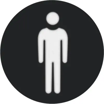 Berker folie rond met symbool man (19058006)