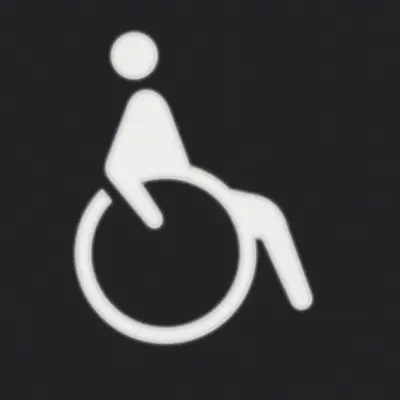 Berker picto vierk rolstoel (19058003)