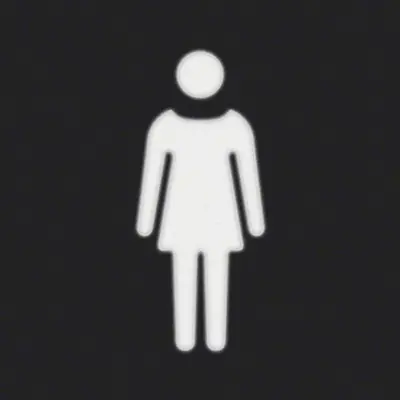 Berker folie vierkant met symbool vrouw (19058002)