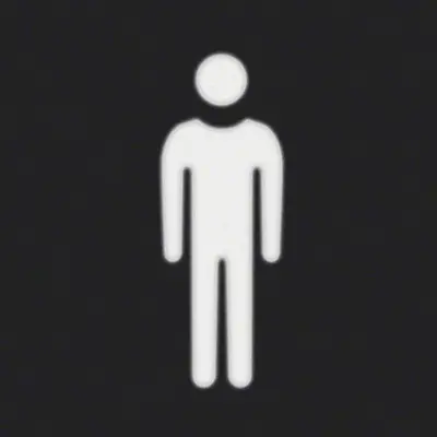 Berker folie vierkant met symbool man (19058001)