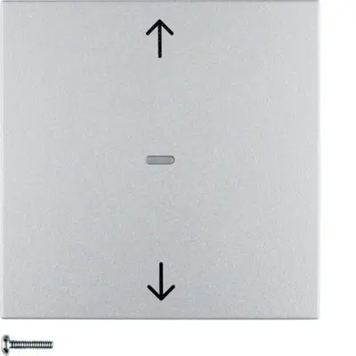 Berker drukknop voor elektronische jaloeziebediening S1/B3/B7 aluminium mat (85241183)