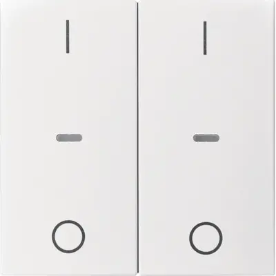 Berker afdek 2v drkknp i/o sb wt (80962399)