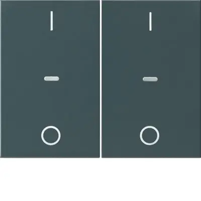 Berker afdek 2v drkknp i/o k ant (80962375)