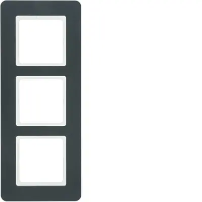 Berker afdekraam 3-voudig Q7 antraciet (10136186)