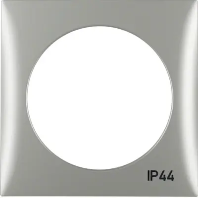 Berker Integro Flow afdekraam 1-voudig mat chroom gelakt IP44 (918272568)