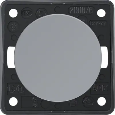 Berker Integro Flow wisselschakelaar 10 AX grijs glans (936562507)