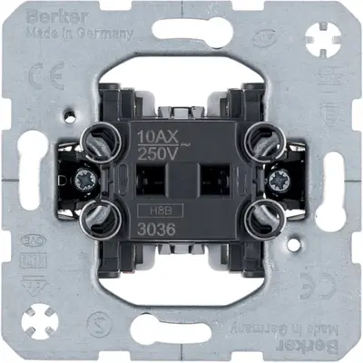 Berker wisselschakelaar 10A met spreidklemmen (3036)