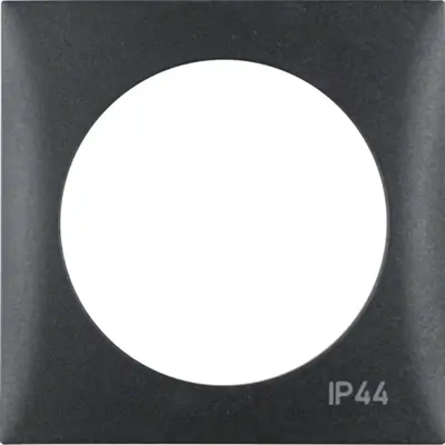 Berker Integro Flow afdekraam 1-voudig antraciet mat IP44 (918272595)