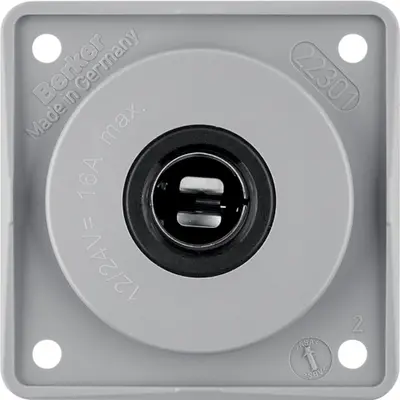 Berker Integro Flow wandcontactdoos 12V/16A grijs mat (945172507)